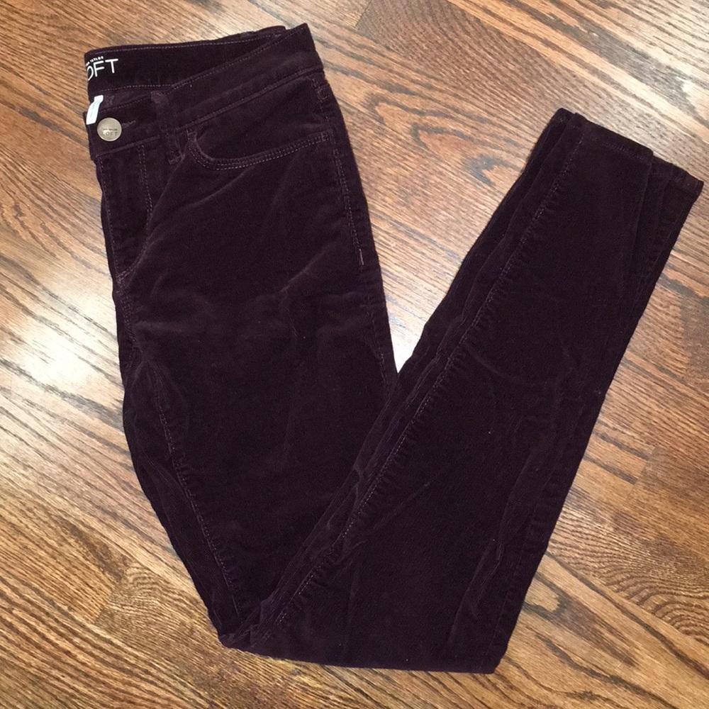 Ann Taylor Loft Modern Skinny Corduroy Pants